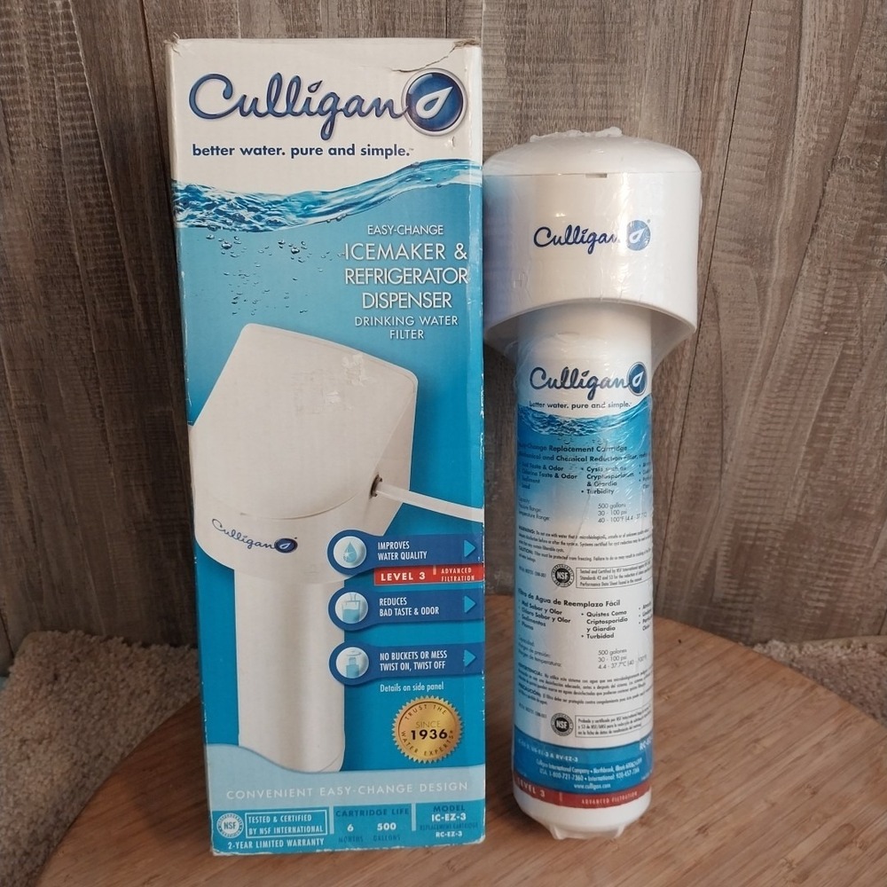 Culligan IC-EZ-3 Icemaker & Refrigerator Dispenser Filter Advanced LEVEL 3 -READ